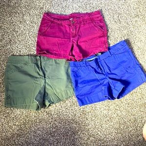 Colored jeans shorts